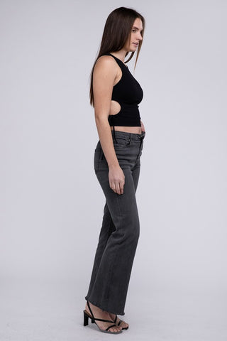 Zenana Acid Washed Wide Pants - 6 Colors