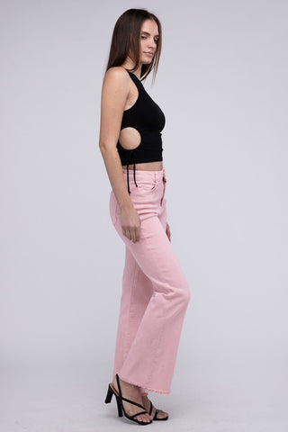 Zenana Acid Washed Wide Pants - 6 Colors