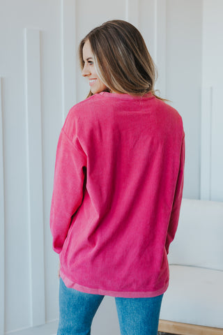 Ribbed Corded Sweatshirt - 6 Colors