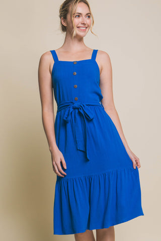 Amara Midi Linen Dress - 3 Colors