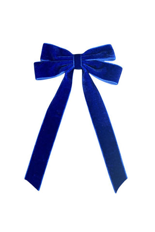 Velvet Ribbon Bow Hair Clips - 6 Colors