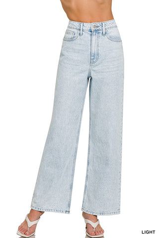 Zenana Wide Leg Straight Jeans