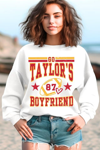 Go Taylor's Boyfriend Graphic Sweatshirt