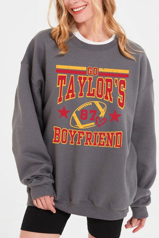 Go Taylor's Boyfriend Graphic Sweatshirt