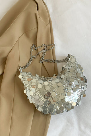 Sequin Chain Crossbody Bag -Ships 12/13