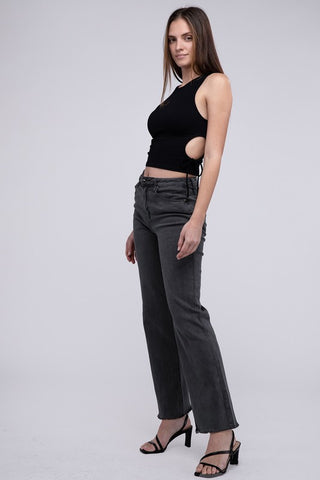 Zenana Acid Washed Wide Pants - 6 Colors