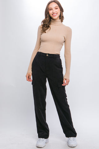 Marie Corduroy Cargo Pants