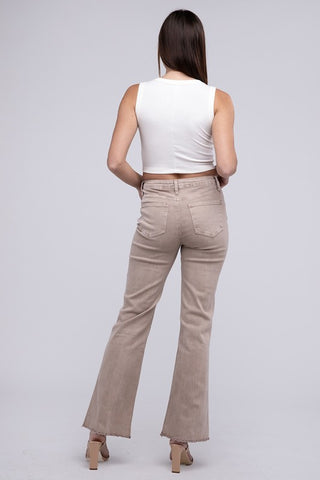 Zenana Acid Washed Wide Pants - 6 Colors