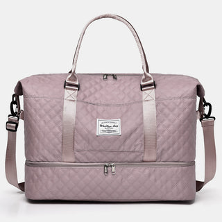 Diamond Grid Oxford Cloth Oversize Travel Bag - Ships 12/17