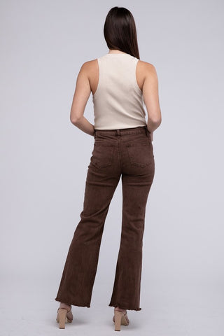 Zenana Acid Washed Wide Pants - 6 Colors