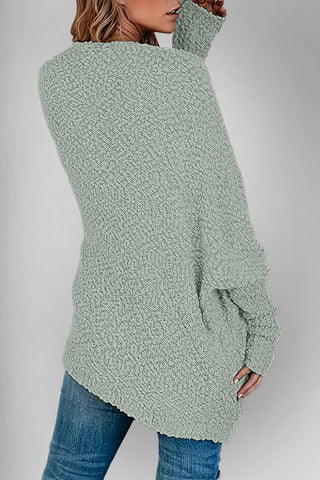 Double Take Pocketed Open Front Long Sleeve Cardigan -Ship 9/24