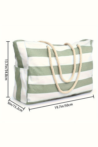 Striped Beach Bag -Restock