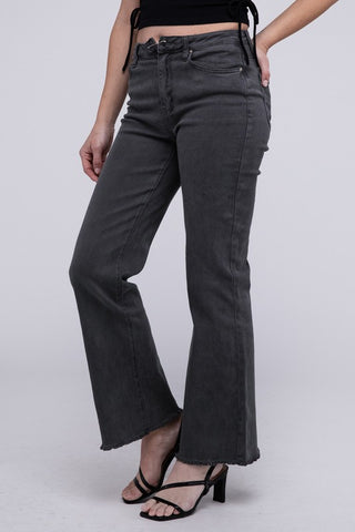 Zenana Acid Washed Wide Pants - 6 Colors