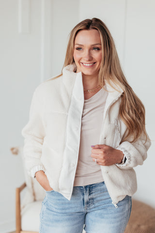 Sally Sherpa Puffer Jacket - 3 Colors