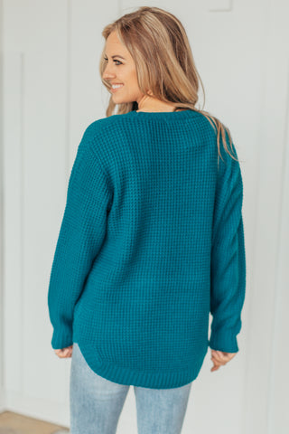 Hi-Low Waffle Knit Sweater - 4 Colors