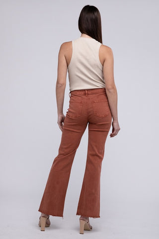 Zenana Acid Washed Wide Pants - 6 Colors