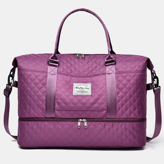 Diamond Grid Oxford Cloth Oversize Travel Bag - Ships 12/17