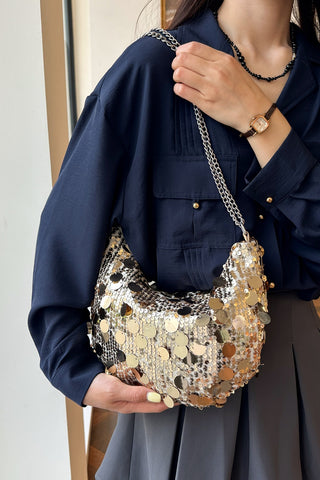 Sequin Chain Crossbody Bag -Ships 12/13