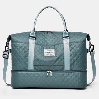 Diamond Grid Oxford Cloth Oversize Travel Bag - Ships 12/17