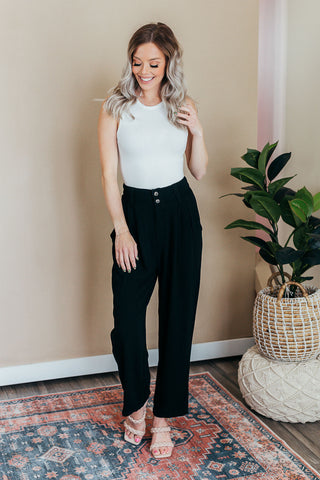 Take A Walk High Waisted Pants - 2 Colors