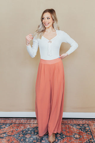 Play It Safe Wide Leg Pants - 2 Colors