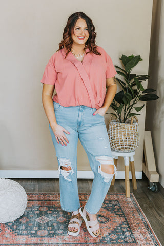 Going Steady Short Sleeve Blouse Top - 3 Colors